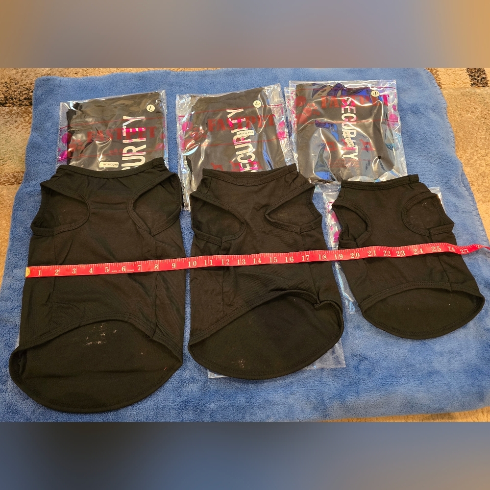 Security Black Graphic Dog Tank, 3 Sizes Available S,M,L, Price Is For 1 - Picture 4 of 7
